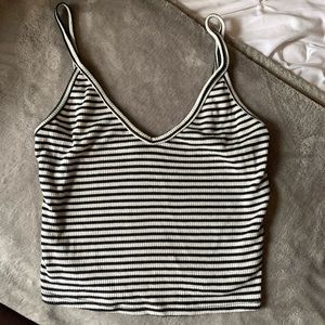 Papaya | Stripped Crop Top